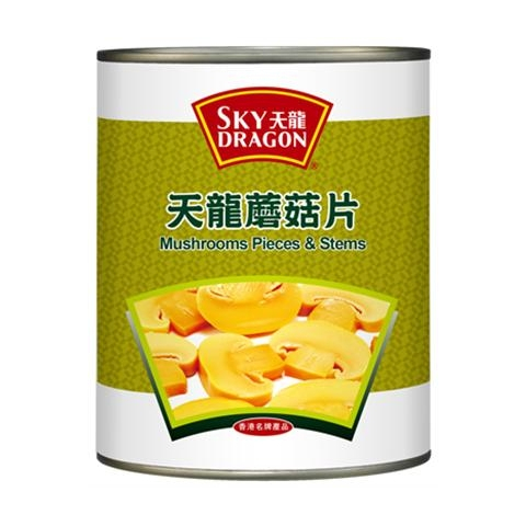 天龍牌 - 磨菇片(特大罐) 2840克