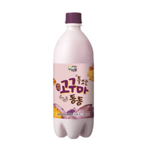 友麗秀 - 韓國 有汽米酒甜番薯味 6% 750毫升