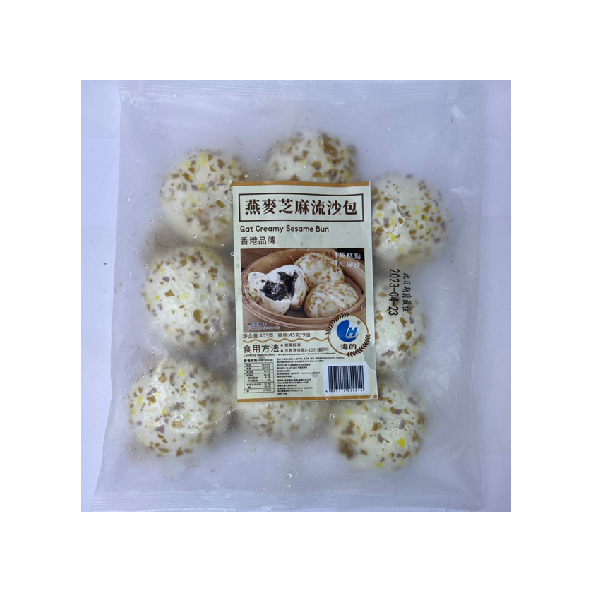 S食Mart - 急凍燕麥芝麻流沙包 (9個裝) 405克