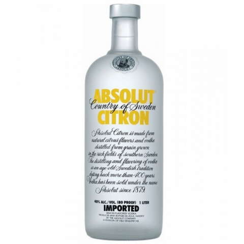 Absolut Vodka Citron 1000ml