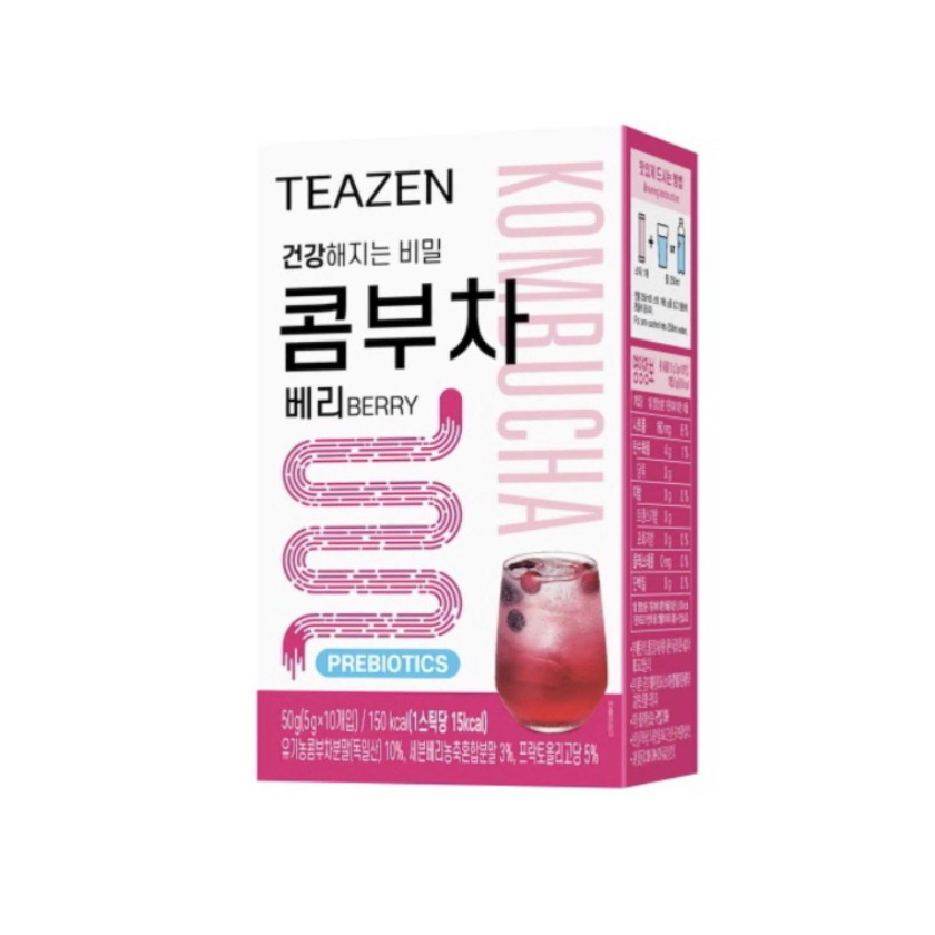 Teazen - 韓國 紅茶菌排毒瘦身茶 (雜莓味) 5克x10包