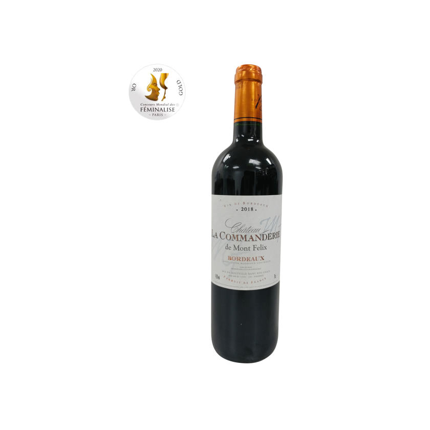 Château La Commanderie de Mont Felix, Bordeaux 2018 750ml