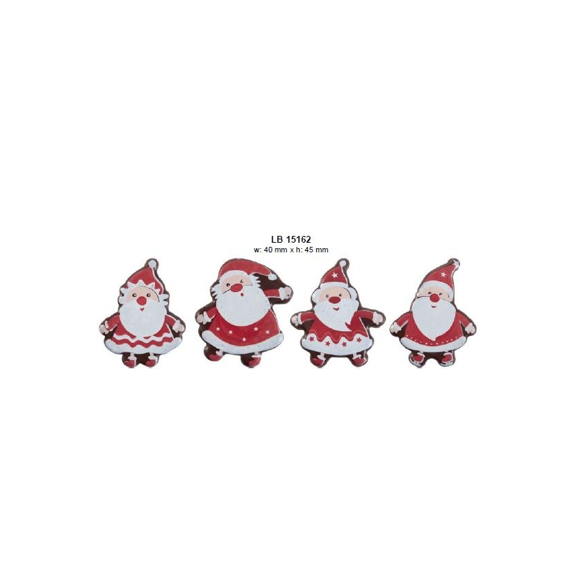 Chocolate Santa Label - Assorted