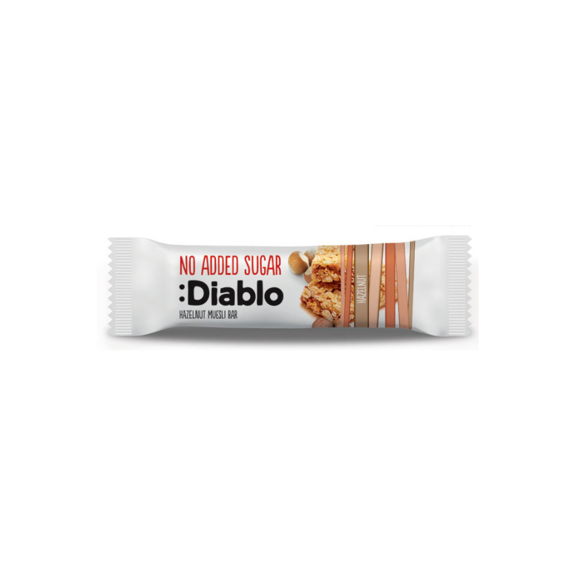 Diablo - 英國 (無添加糖) 榛子燕麥果棒 30克