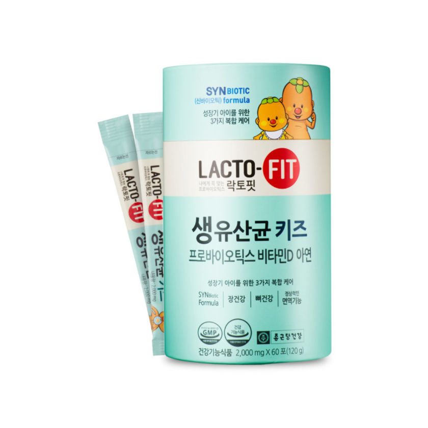 LACTO-FIT - 韓國 兒童版 (適合3-15歲) 腸胃健康 乳酸菌益生菌 2000mg 60包