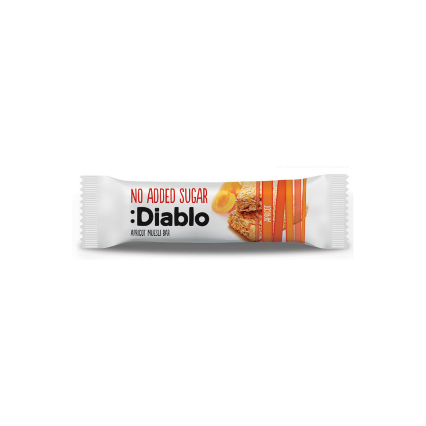 Diablo - 英國 (無添加糖) 杏脯燕麥果棒 30克