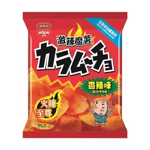 日清湖池屋薯片-香辣味 55gm